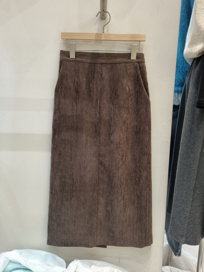 Allu - Korean Women Fashion - #momslook - Velvet Skirt - 6