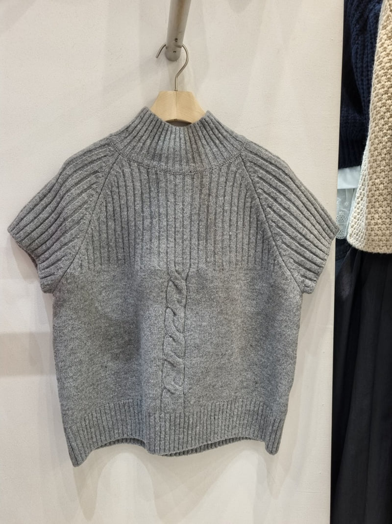 Allu - Korean Women Fashion - #momslook - Amber Cable Half Turtleneck Knit - 4