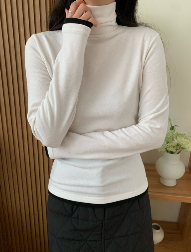 Allu - Korean Women Fashion - #womensfashion - Angora Turtleneck Tee - 10
