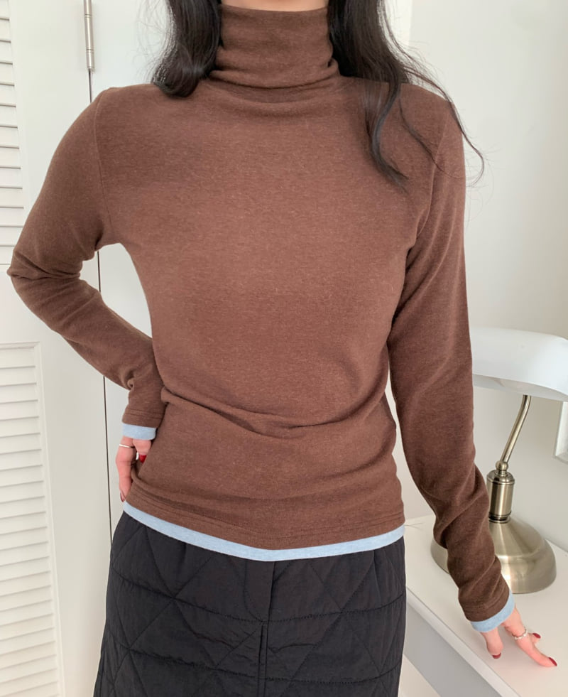 Allu - Korean Women Fashion - #womensfashion - Angora Turtleneck Tee - 8