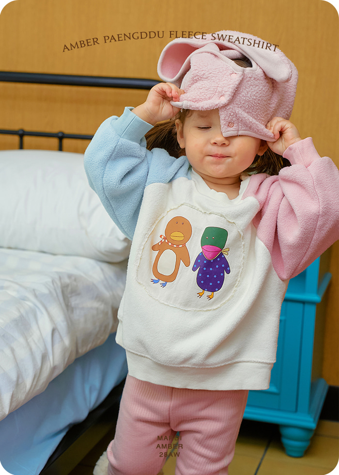 Amber - Korean Children Fashion - #childofig - Pengtu Fleece Sweatshirt