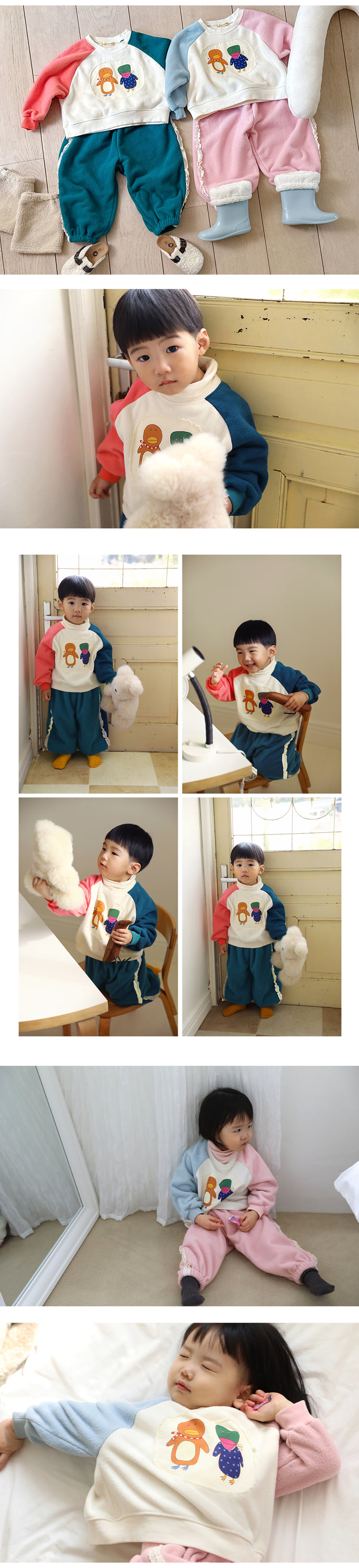 Amber - Korean Children Fashion - #designkidswear - Pengtu Fleece Sweatshirt - 4