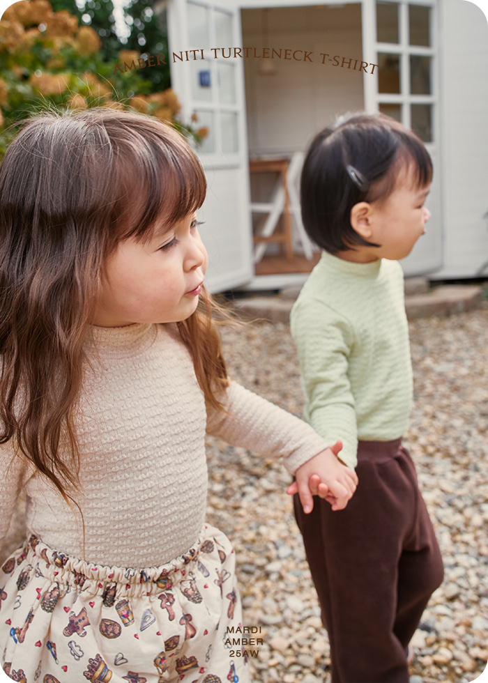 Amber - Korean Children Fashion - #discoveringself - Nitty Turtleneck Tee
