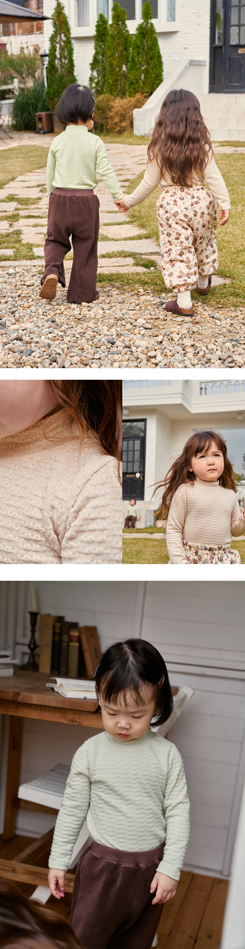 Amber - Korean Children Fashion - #kidsshorts - Nitty Turtleneck Tee - 3