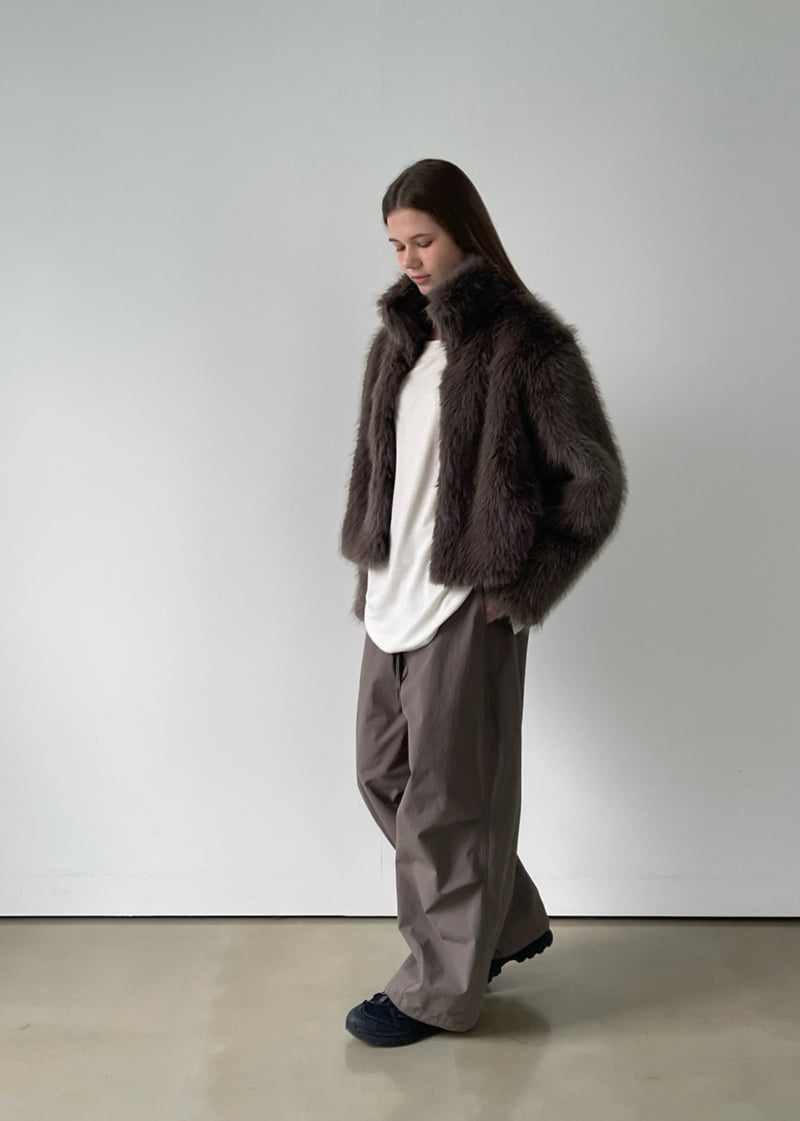Another Avenue - Korean Women Fashion - #momslook - Fleece Dot Pants - 3