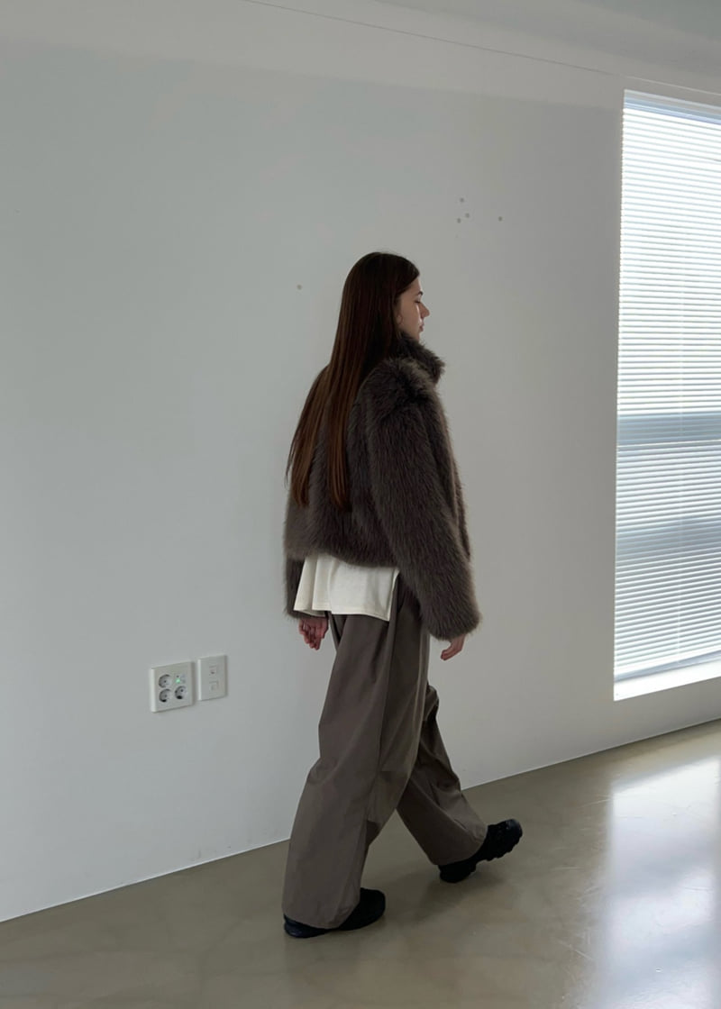 Another Avenue - Korean Women Fashion - #momslook - Fleece Dot Pants - 6