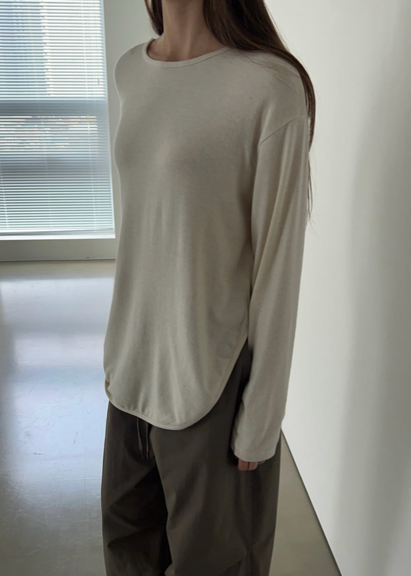 Another Avenue - Korean Women Fashion - #momslook - Wool Angora Round Tee - 5