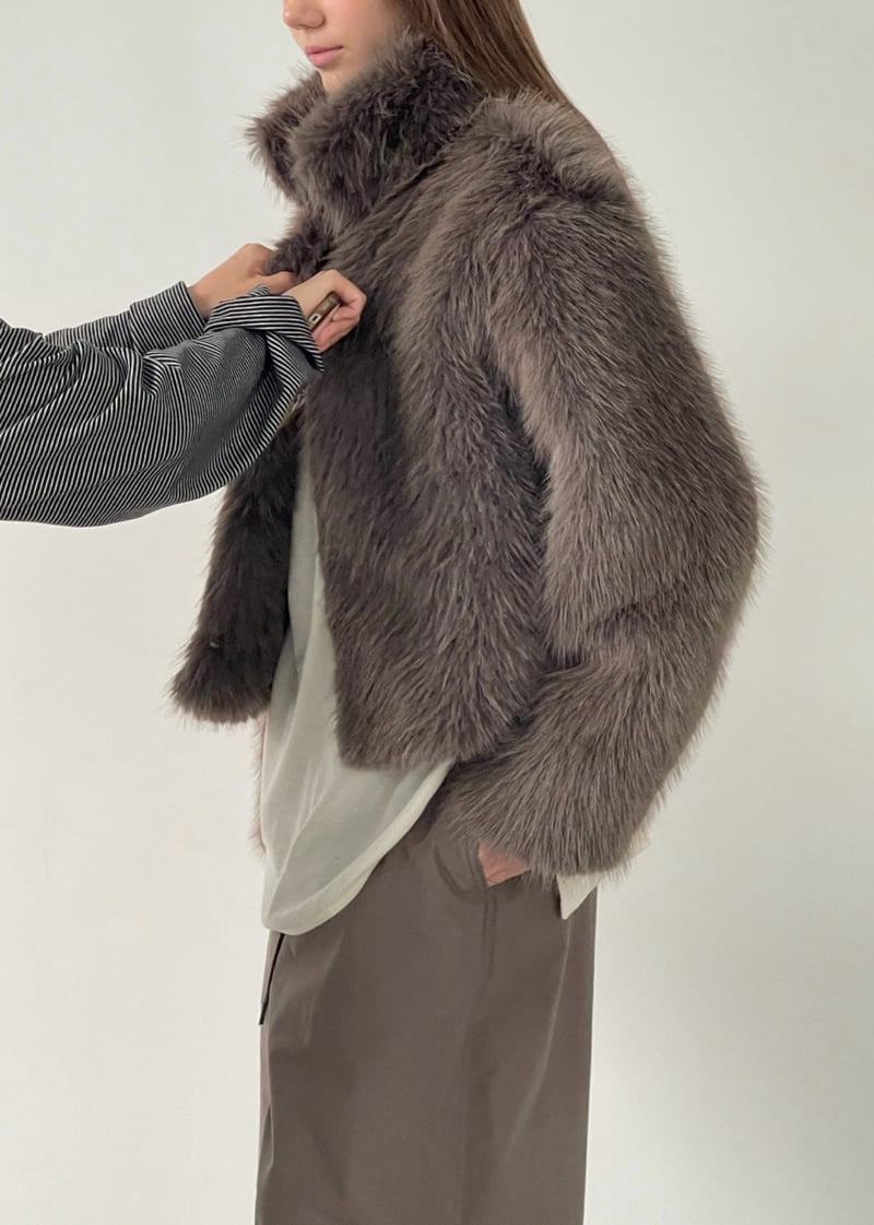 Another Avenue - Korean Women Fashion - #momslook - Mink Soft Jacket - 10