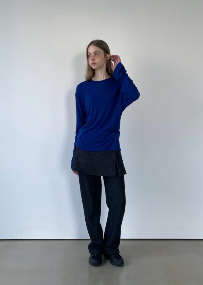 Another Avenue - Korean Women Fashion - #momslook - Fleece Wrap Skirt Pants - 12