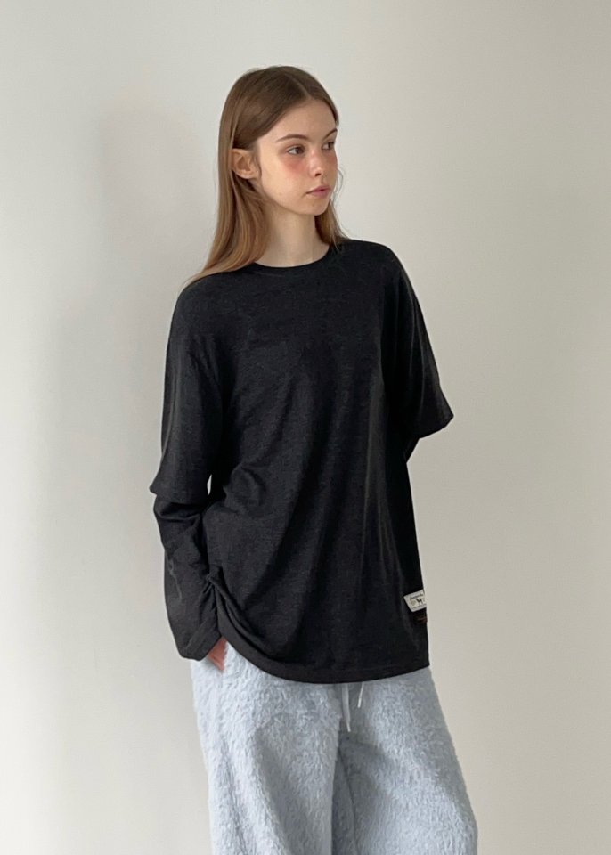 Another Avenue - Korean Women Fashion - #momslook - Wool Layered Long Sleeve Tee - 9