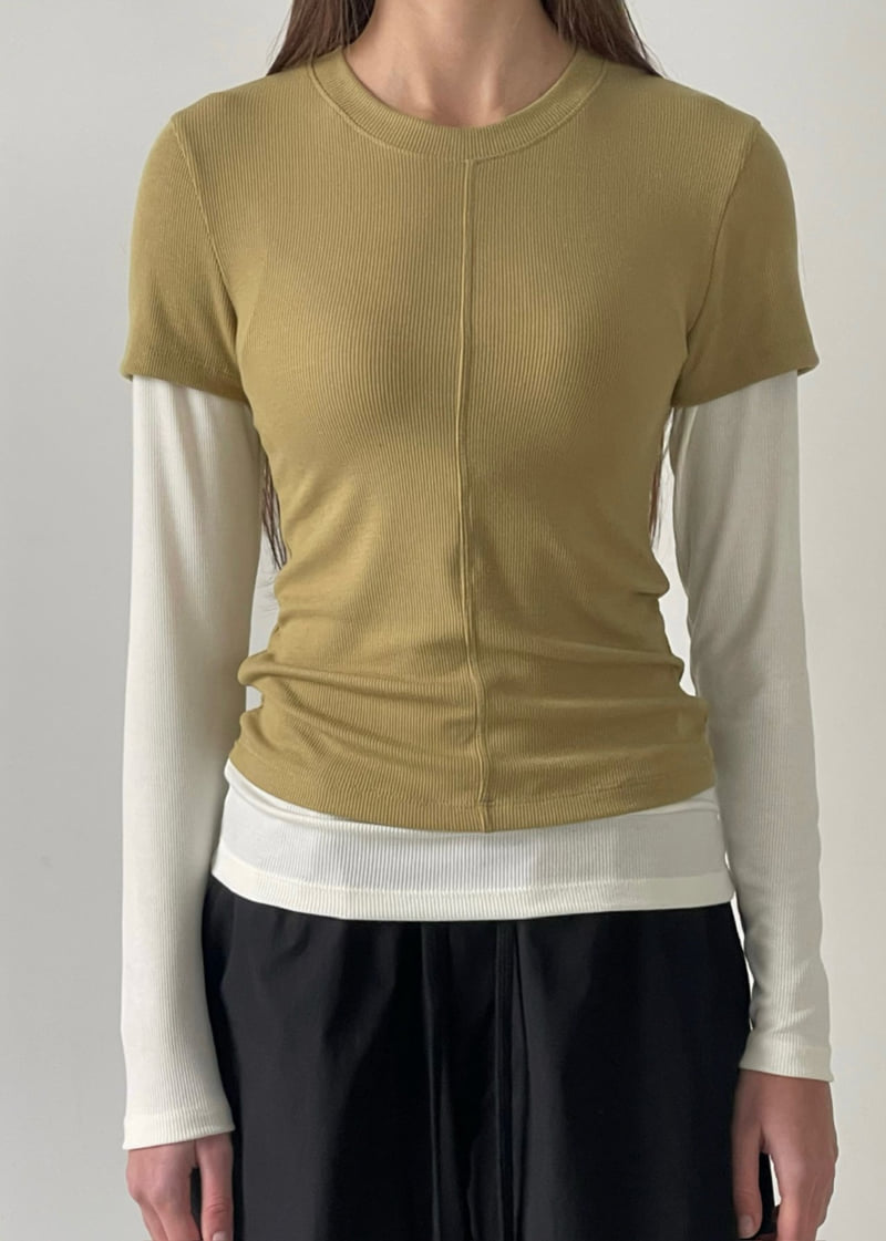 Another Avenue - Korean Women Fashion - #restrostyle - Layered Contrast Tee - 10