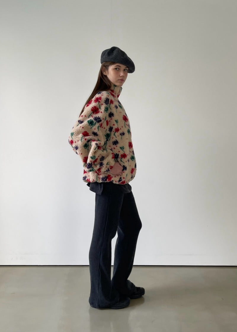 Another Avenue - Korean Women Fashion - #restrostyle - Fleece Rib Bootcut Pants - 4