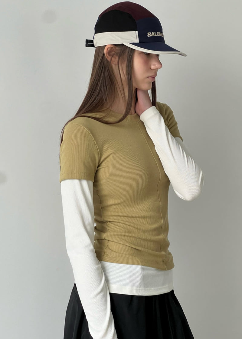 Another Avenue - Korean Women Fashion - #shopsmall - Layered Contrast Tee - 12