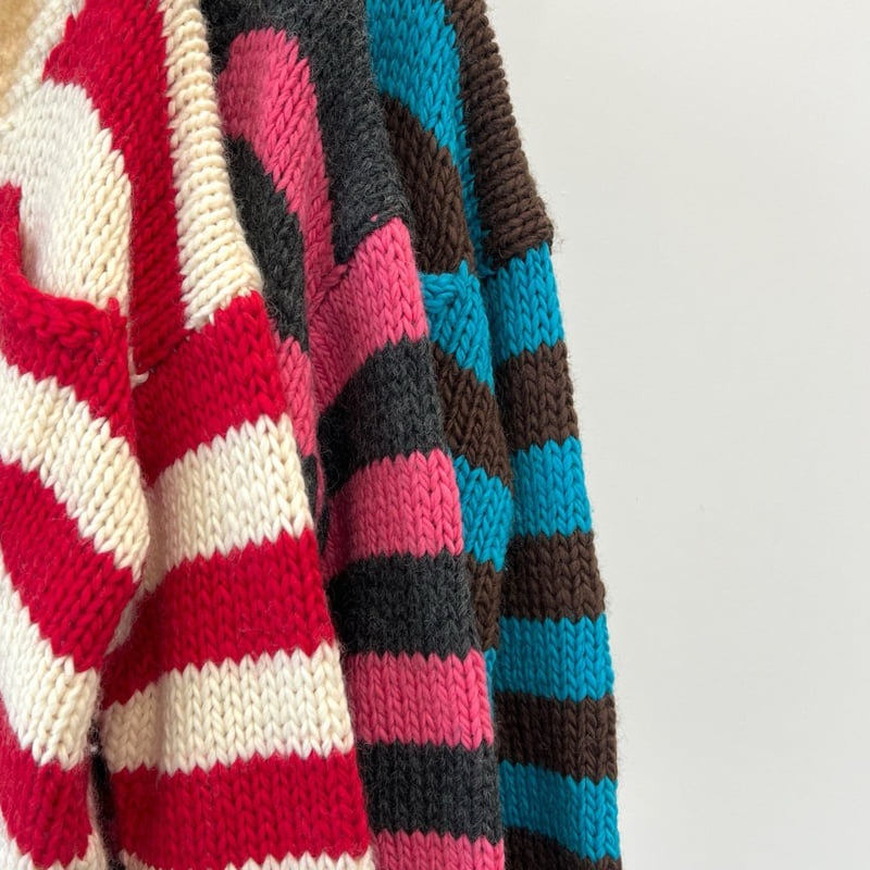 Another Avenue - Korean Women Fashion - #thelittlethings - Coichan Handmade Stripe Cardigan - 2