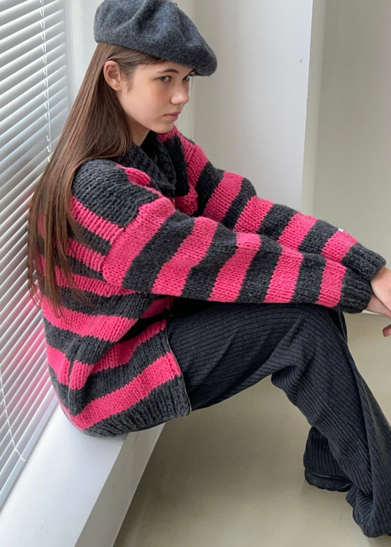 Another Avenue - Korean Women Fashion - #womensfashion - Fleece Rib Bootcut Pants - 11