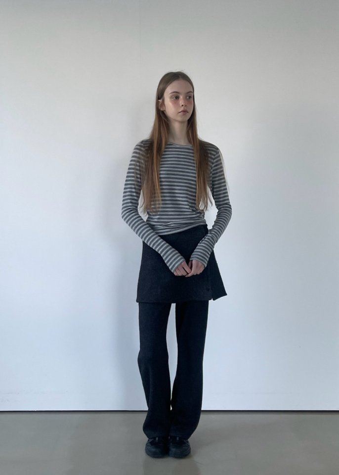 Another Avenue - Korean Women Fashion - #womensfashion - Grain Stripe Tee - 10