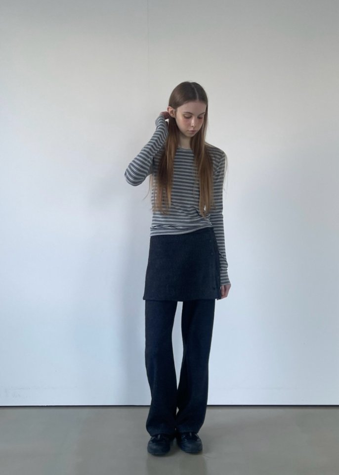 Another Avenue - Korean Women Fashion - #womensfashion - Grain Stripe Tee - 12