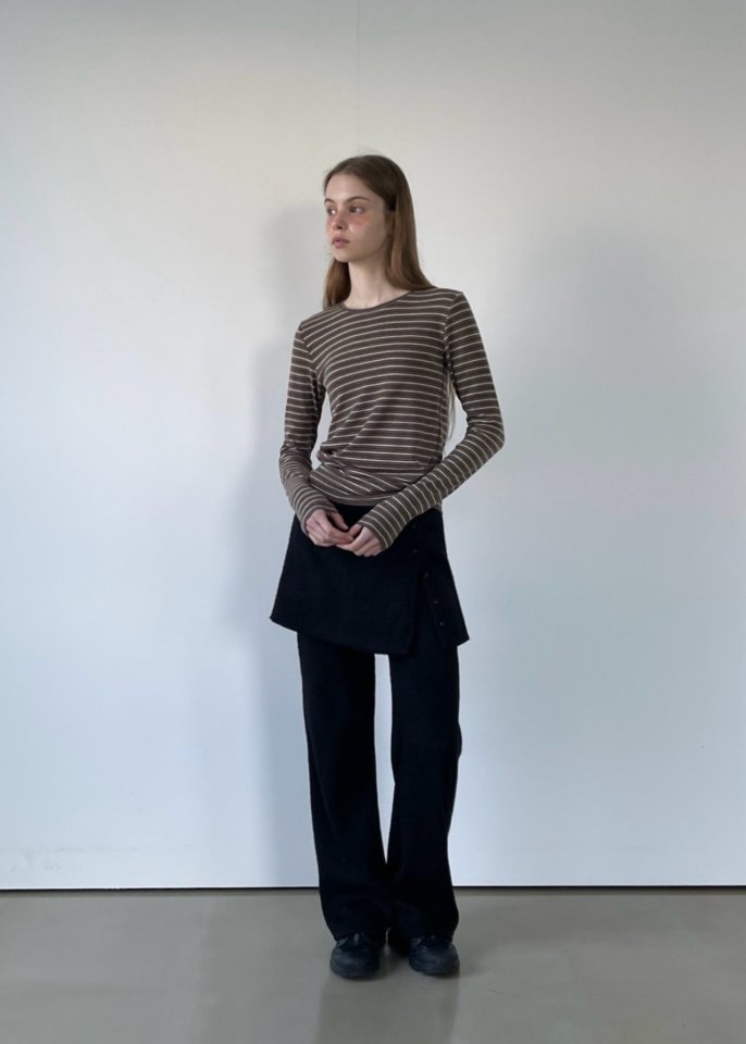 Another Avenue - Korean Women Fashion - #womensfashion - Grain Stripe Tee - 8