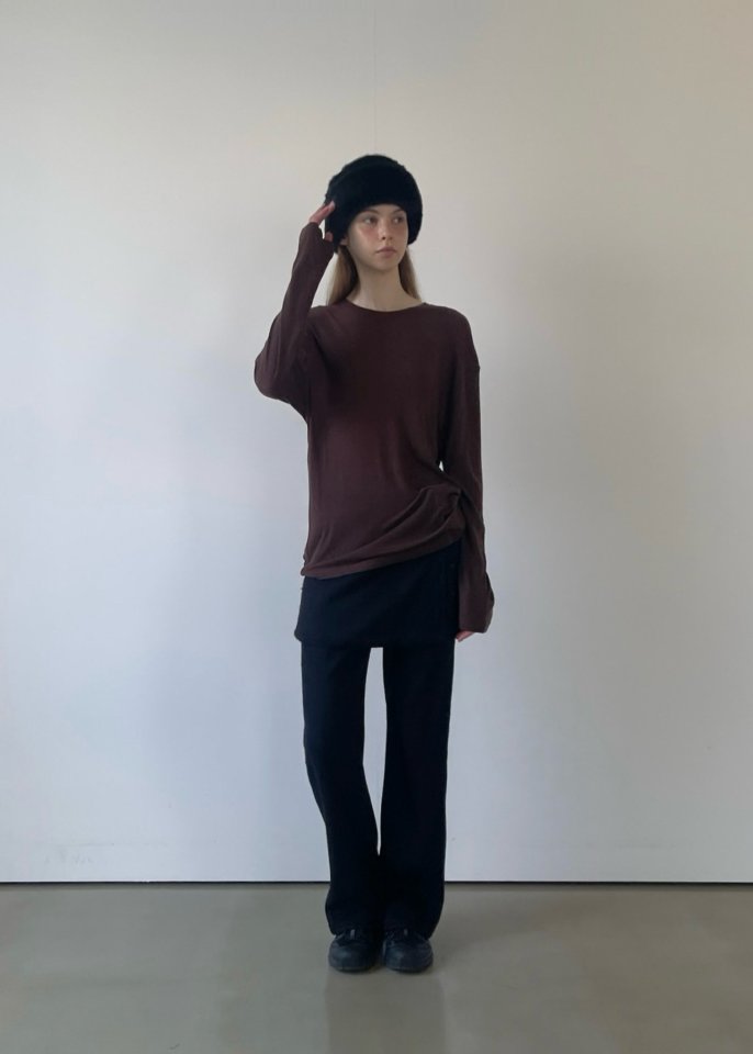 Another Avenue - Korean Women Fashion - #womensfashion - Fleece Wrap Skirt Pants - 5