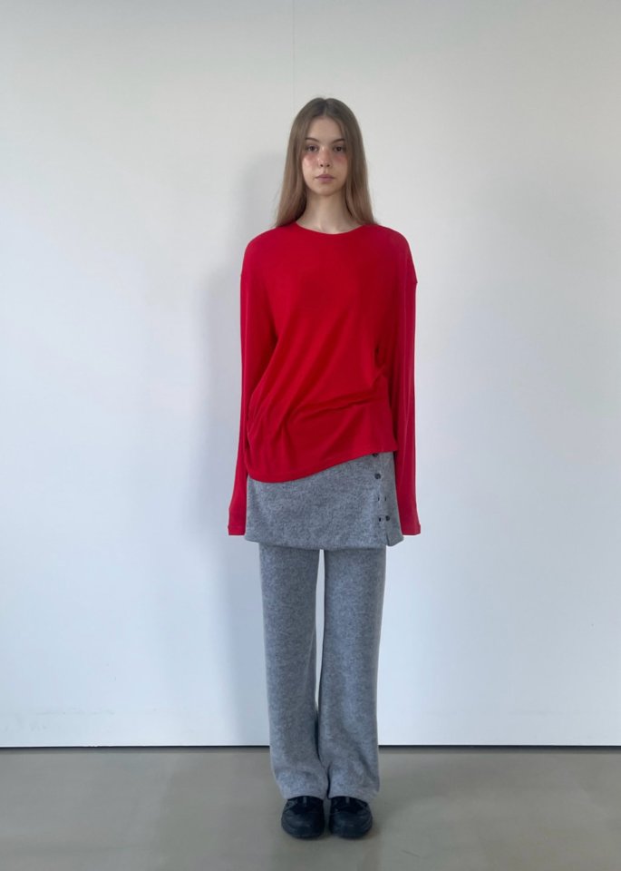 Another Avenue - Korean Women Fashion - #womensfashion - Fleece Wrap Skirt Pants - 9