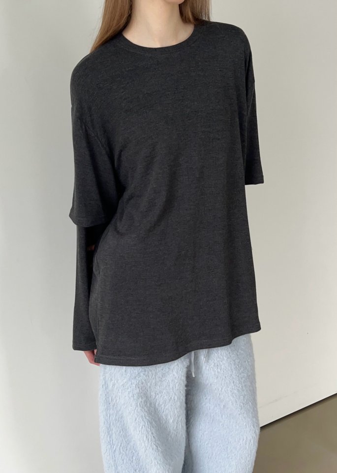 Another Avenue - Korean Women Fashion - #womensfashion - Wool Layered Long Sleeve Tee - 10