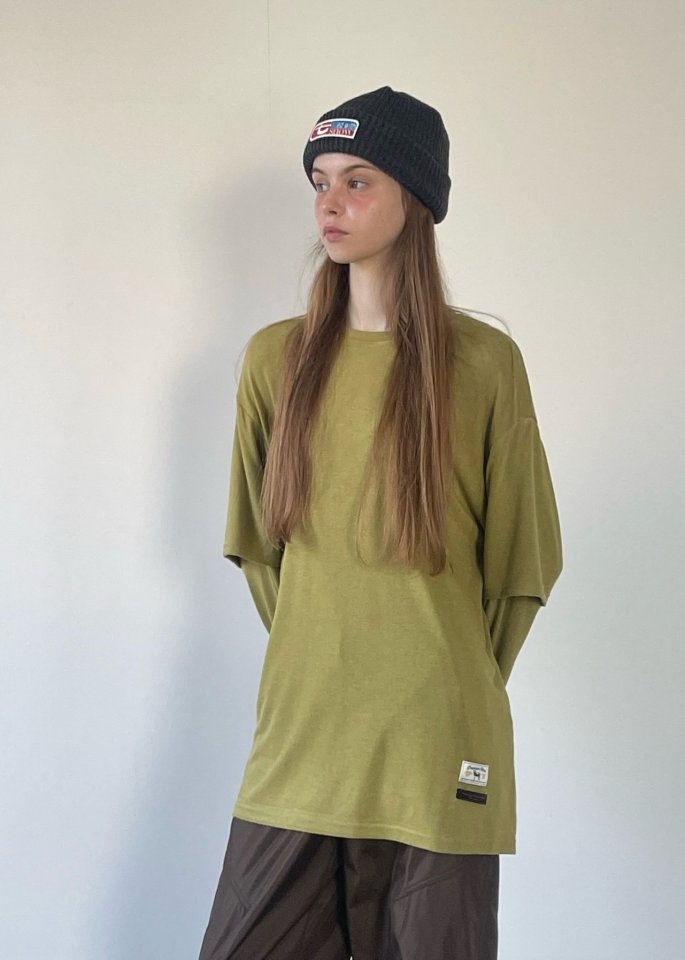 Another Avenue - Korean Women Fashion - #momslook - Wool Layered Long Sleeve Tee - 4
