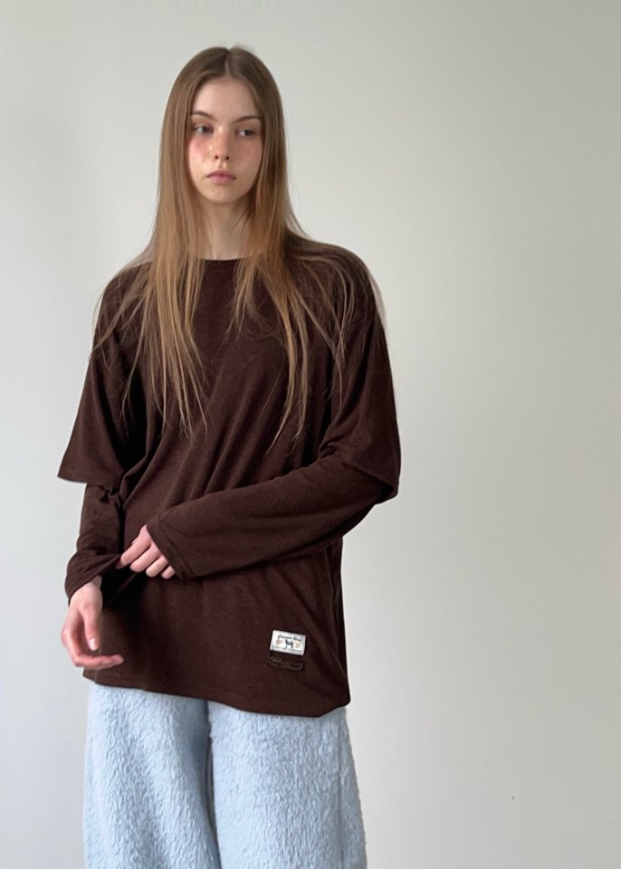 Another Avenue - Korean Women Fashion - #womensfashion - Wool Layered Long Sleeve Tee - 6