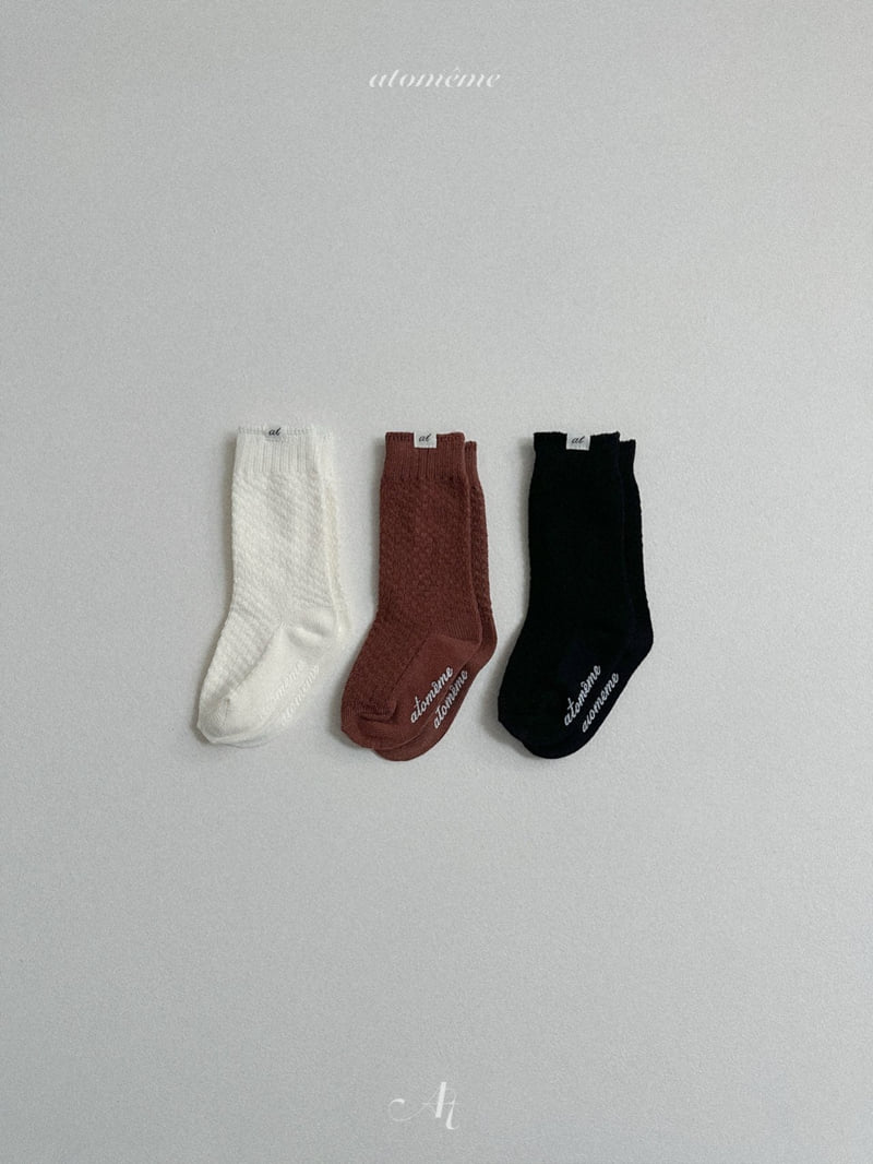Atomeme - Korean Baby Fashion - #babyboutique - Pom Pom Socks