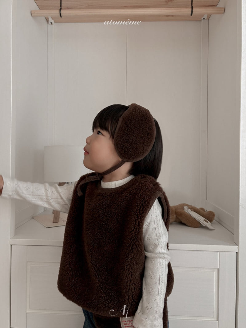Atomeme - Korean Baby Fashion - #babyfashion - Teddy Earflap - 7