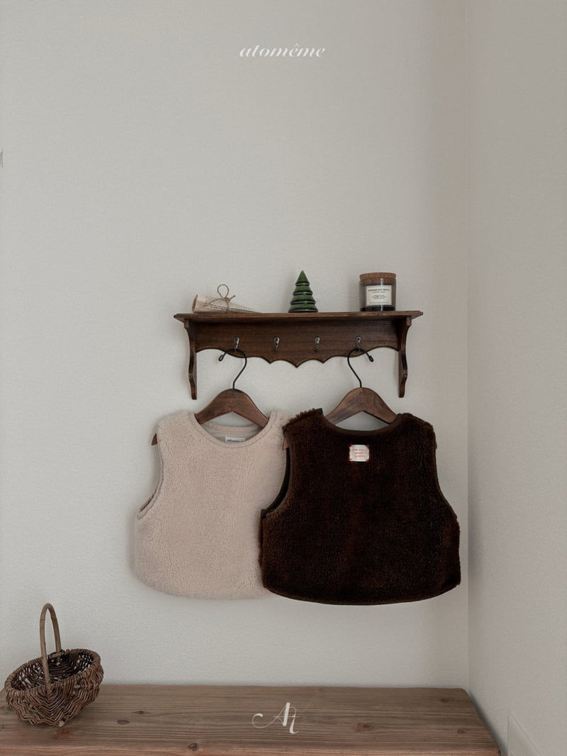Atomeme - Korean Baby Fashion - #babyfever - Teddy Vest - 12