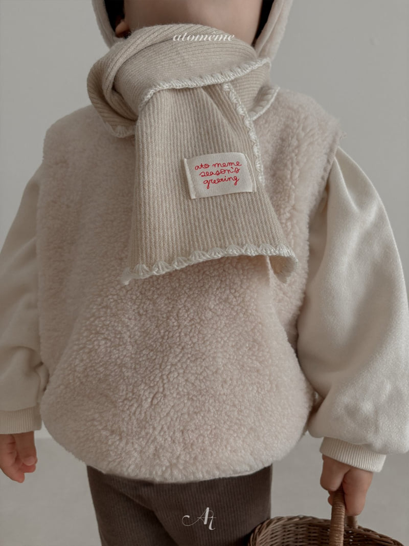 Atomeme - Korean Baby Fashion - #babylifestyle - Noel Muffler - 8