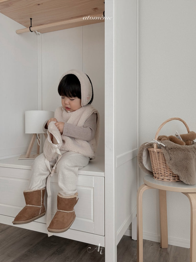 Atomeme - Korean Baby Fashion - #babyoninstagram - Teddy Earflap - 11