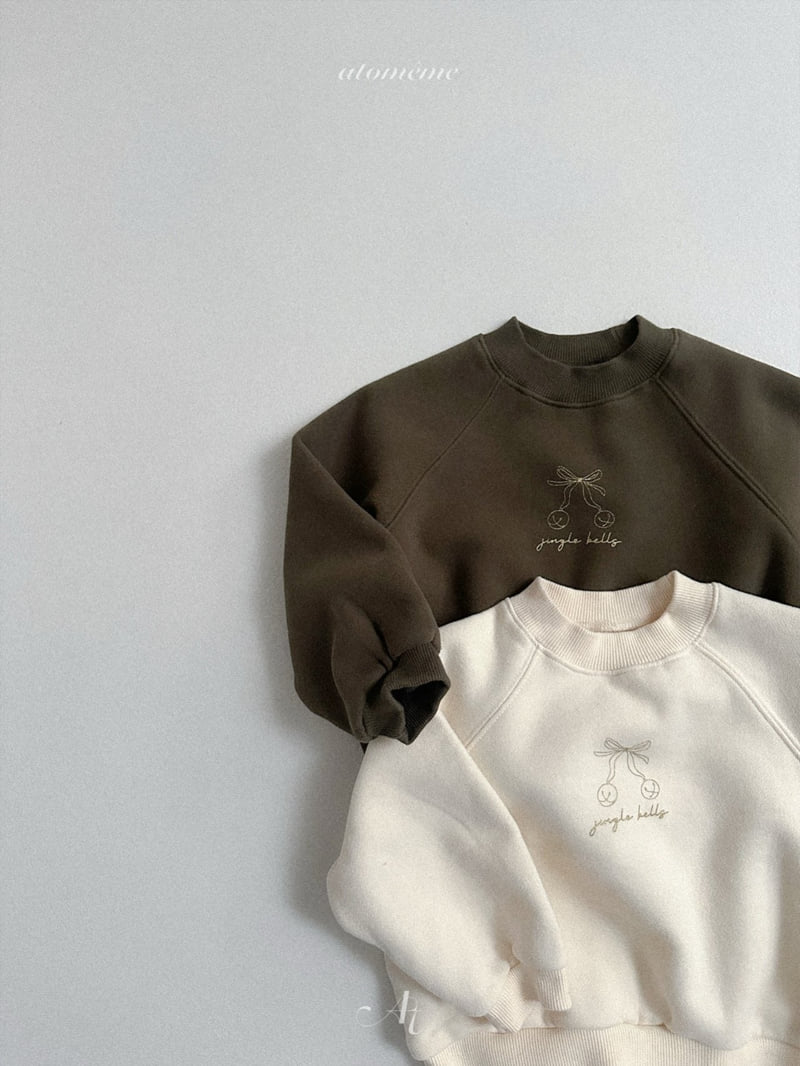 Atomeme - Korean Baby Fashion - #babyoninstagram - Ribbon Bell Sweatshirt - 2