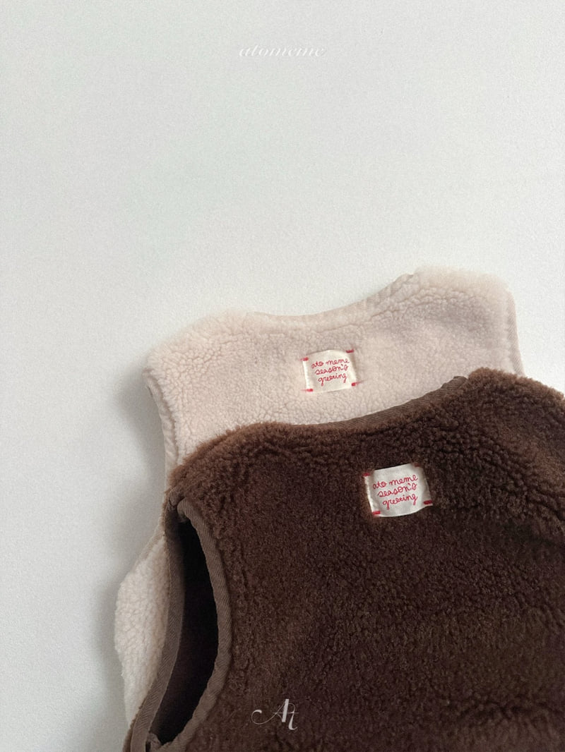 Atomeme - Korean Baby Fashion - #babyootd - Teddy Vest
