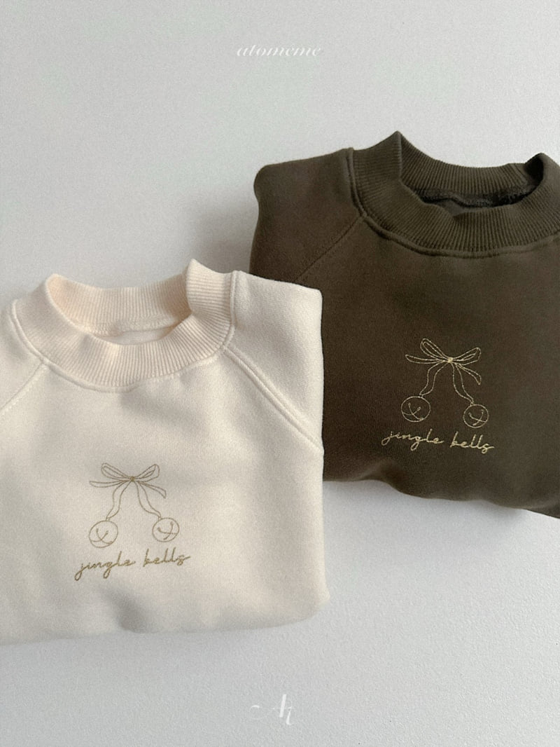 Atomeme - Korean Baby Fashion - #babyootd - Ribbon Bell Sweatshirt - 3