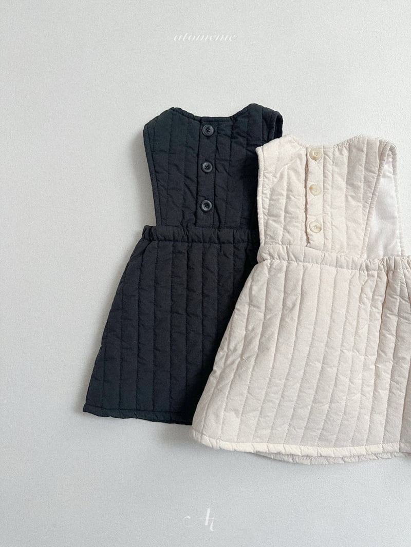Atomeme - Korean Baby Fashion - #babywear - Fore Quilted One-piece - 3
