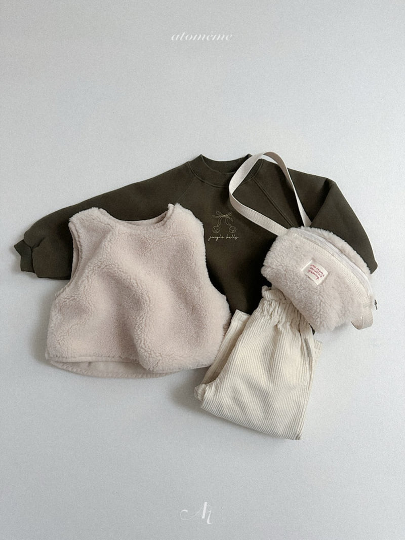 Atomeme - Korean Baby Fashion - #babywear - Ribbon Bell Sweatshirt - 6