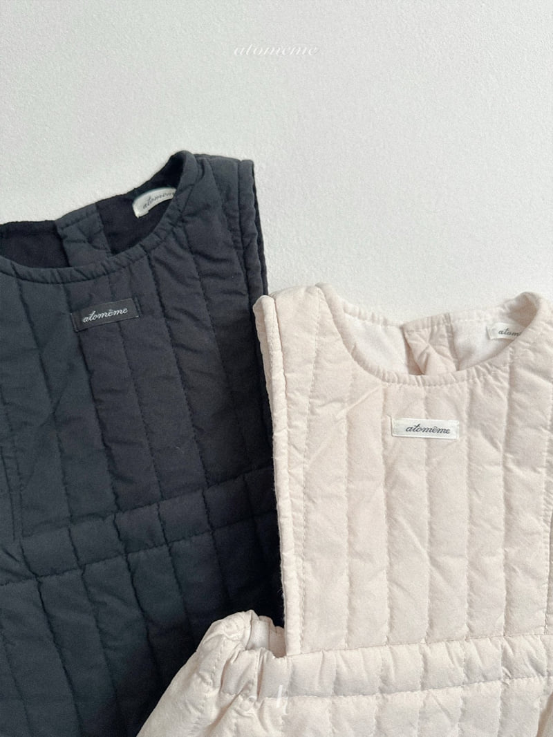 Atomeme - Korean Baby Fashion - #babywear - Fore Quilted One-piece - 4