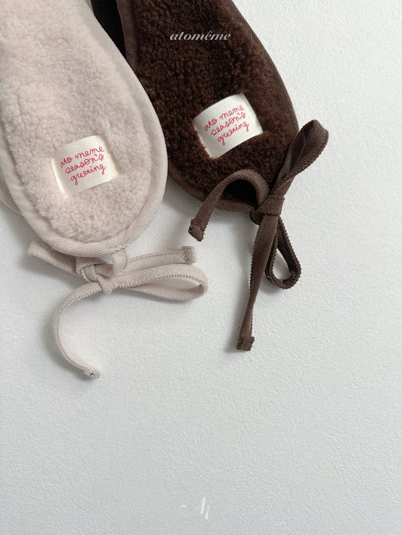 Atomeme - Korean Baby Fashion - #onlinebabyboutique - Teddy Earflap