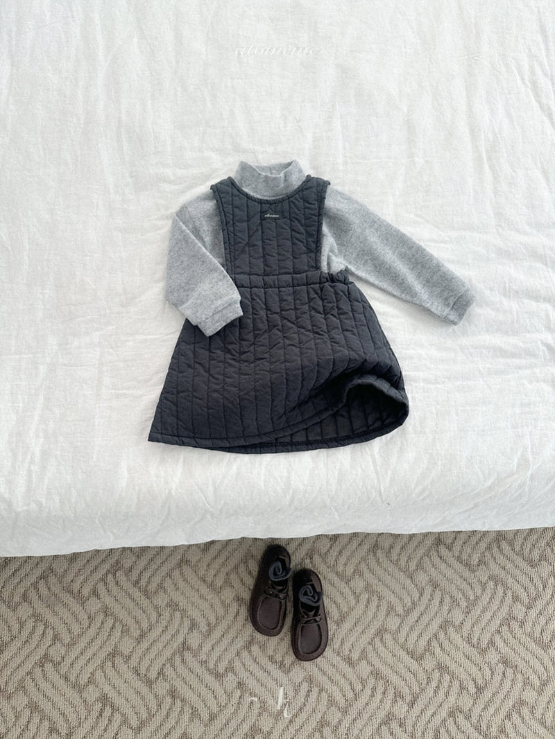 Atomeme - Korean Baby Fashion - #onlinebabyshop - Fore Quilted One-piece - 5