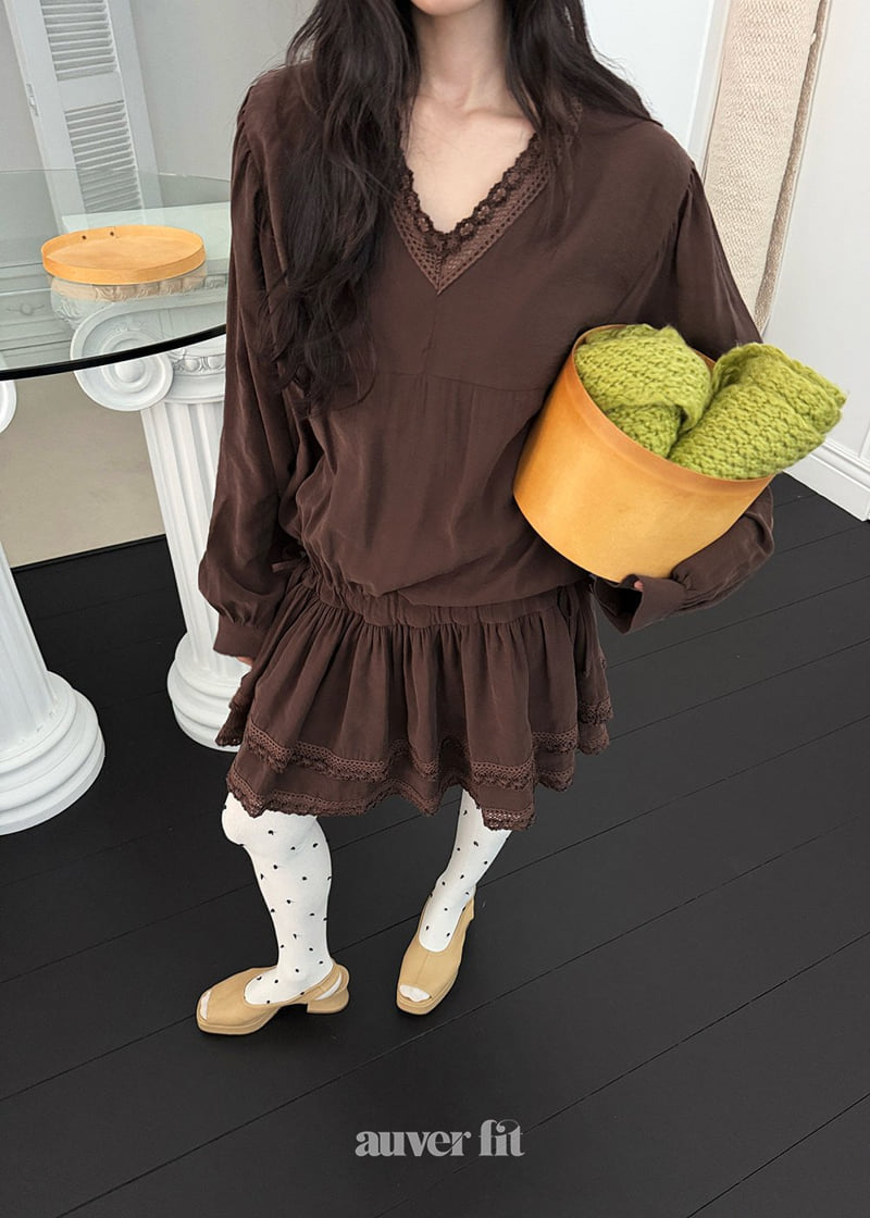 Auver_Fit - Korean Women Fashion - #momslook - Cube Tiered One-piece - 10