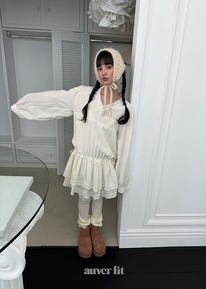 Auver_Fit - Korean Women Fashion - #momslook - Cube Tiered One-piece - 2