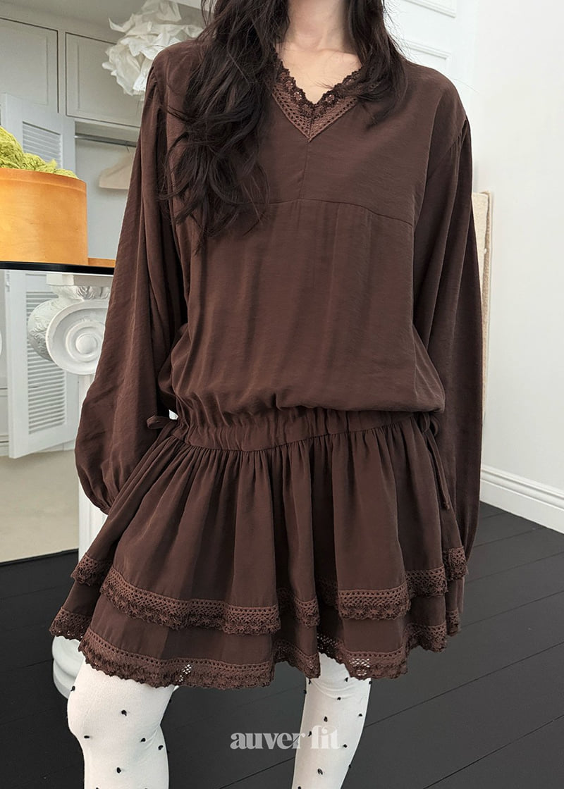 Auver_Fit - Korean Women Fashion - #momslook - Cube Tiered One-piece - 8