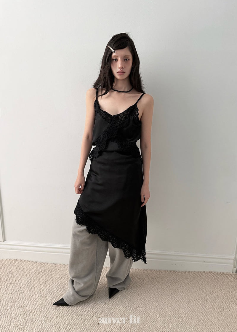 Auver_Fit - Korean Women Fashion - #momslook - Slim Lace One-piece
