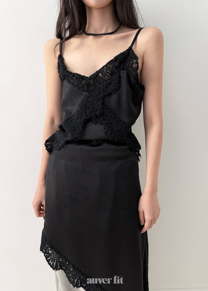 Auver_Fit - Korean Women Fashion - #momslook - Slim Lace One-piece - 3