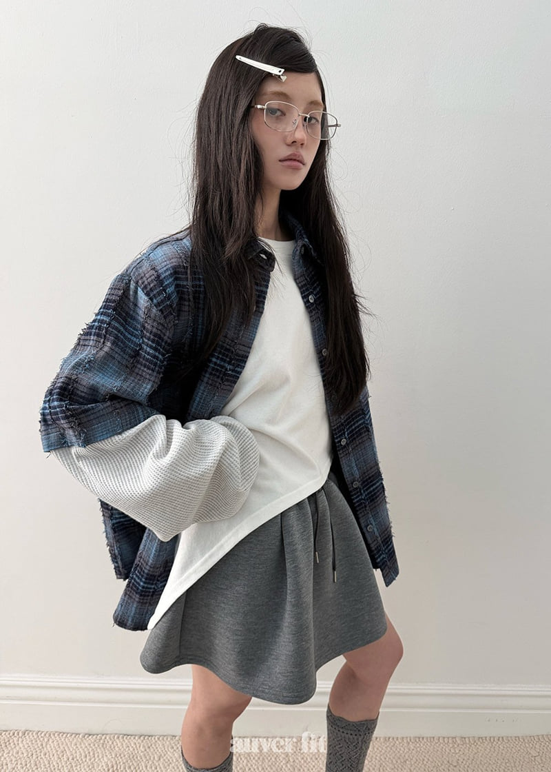 Auver_Fit - Korean Women Fashion - #momslook - Neoprene Skirt