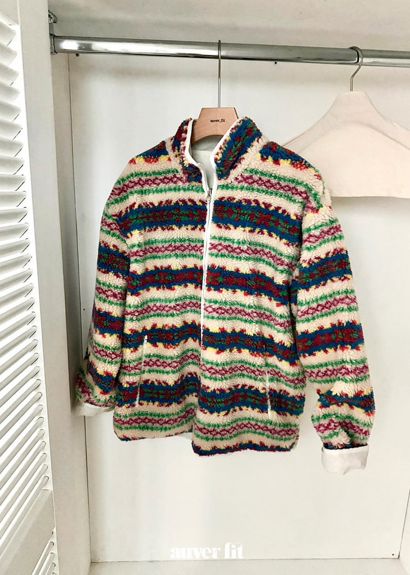 Auver_Fit - Korean Women Fashion - #momslook - Reversible Fleece Jumper - 8