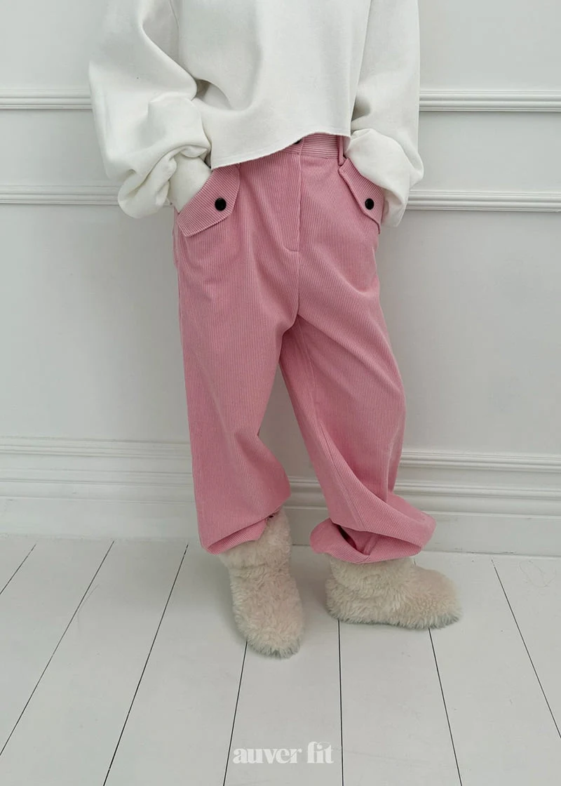 Auver_Fit - Korean Women Fashion - #momslook - Straight Corduroy Pants - 7