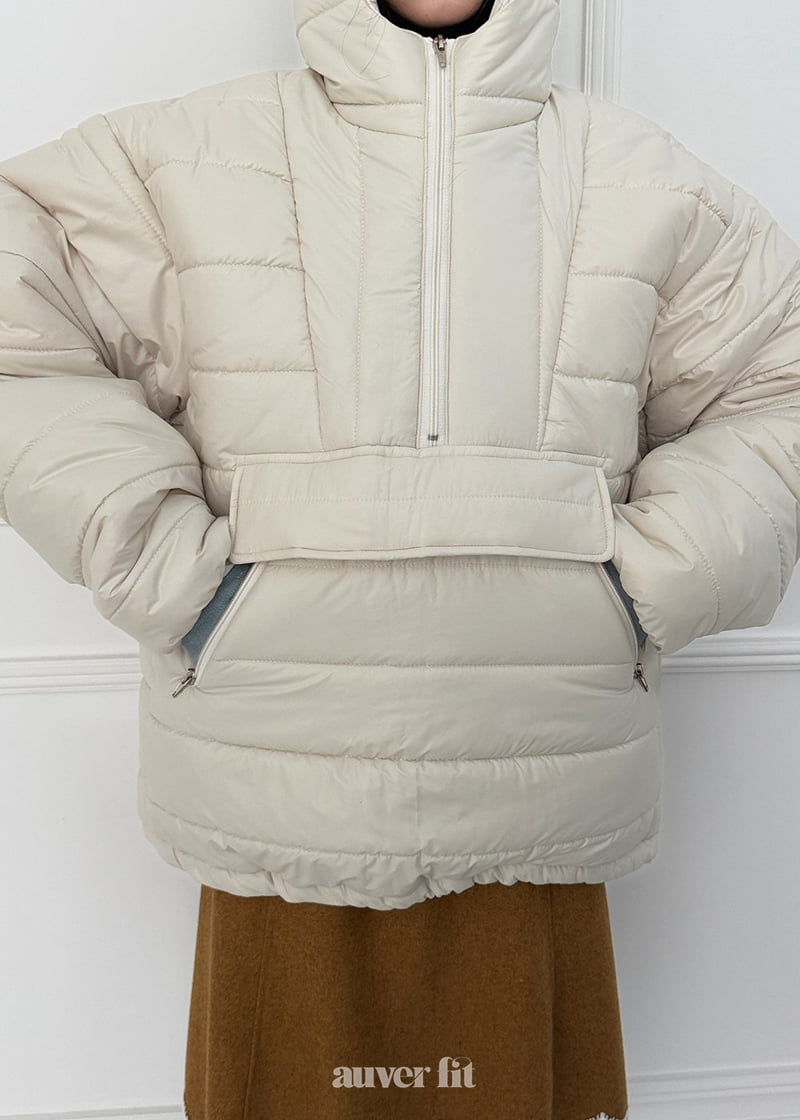 Auver_Fit - Korean Women Fashion - #momslook - Pullover Anorak Jumper - 12