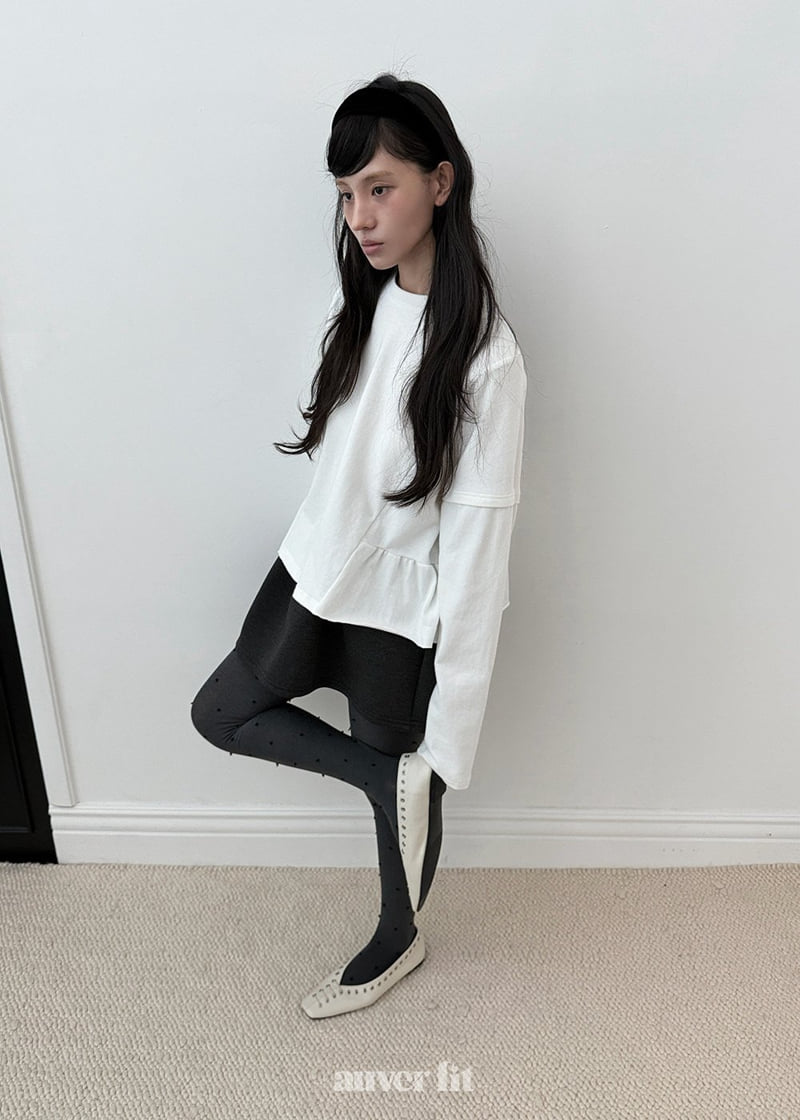 Auver_Fit - Korean Women Fashion - #vintagekidsstyle - Saint Shirring Tee - 4
